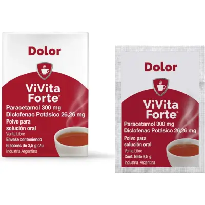 Vivita Fuerte Dolor Suplemento Dietario Pouch 6 x 3,5 g