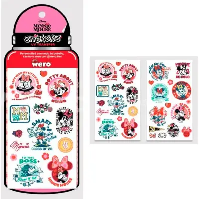 Stickers Adhesivos Minnie Wero Bottle