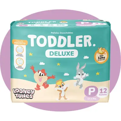 Pañal Deluxe Toddler P x12