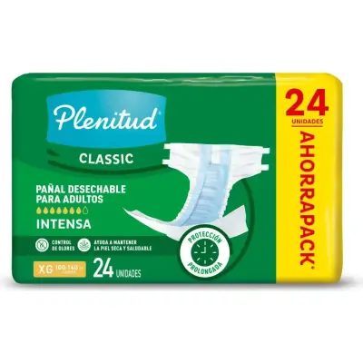 Pañal Plenitud Advanced Classic XG x24