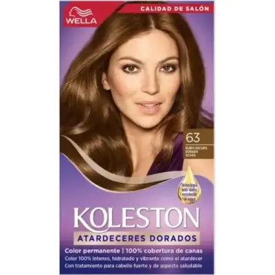 Koleston Kit Tinta Capilar Tono 63 Rubio Oscuro Dorado