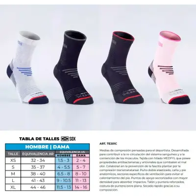 Media de Compresión Deportiva Trail Talla XL