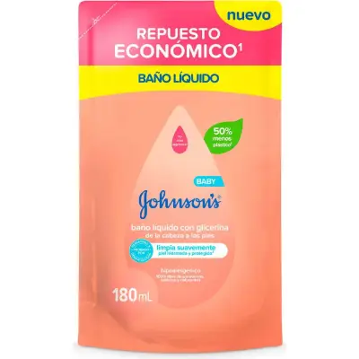 Baño Líquido Johnson's Baby 180 ml