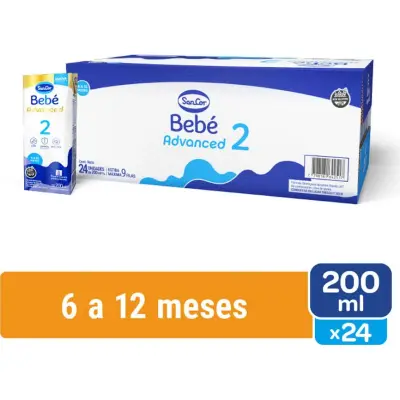 Leche Sancor Bebé 2 Advance Brik 200 ml