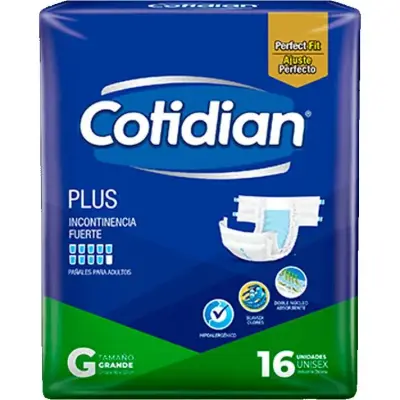 Pañal Cotidian Plus Talla Grande x 16 unidades