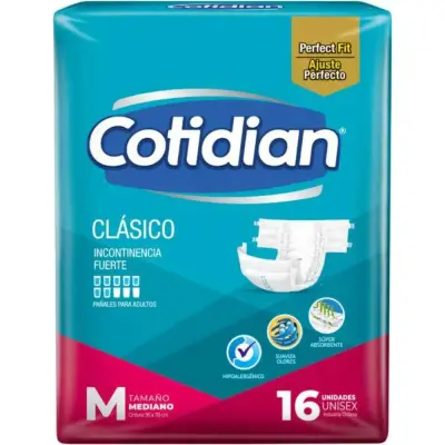 Pañal Cotidian Clásico Mediano x16