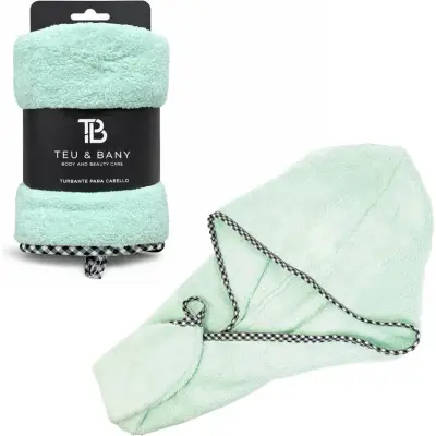 Turbante para Cabello Verde Agua
