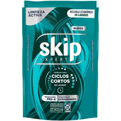 Skip Detergente Líquido Concentrado Aroma Limón 12 x 800 ml