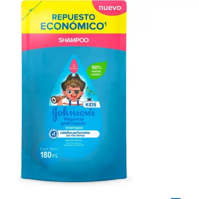 Shampoo Johnson's Baby Fragancia Prolongada 180 ml