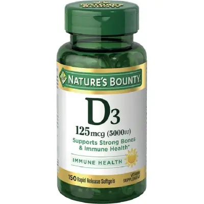 Vitamina D3 Nature's Bounty 150 Cápsulas