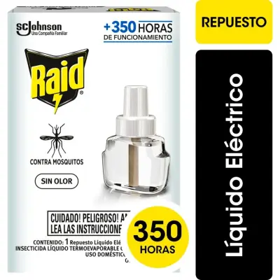 Repelente Líquido Raid 360 sin Olor 32.9 ml