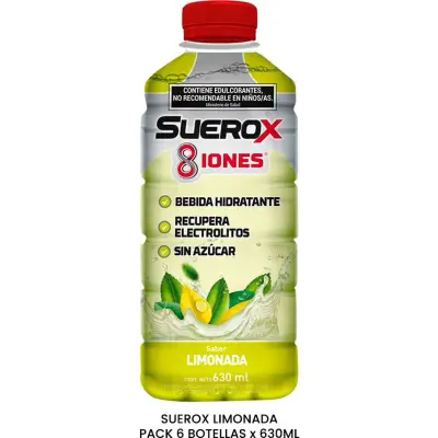 Suerox Limonada Bebida Rehidratante 630 ml