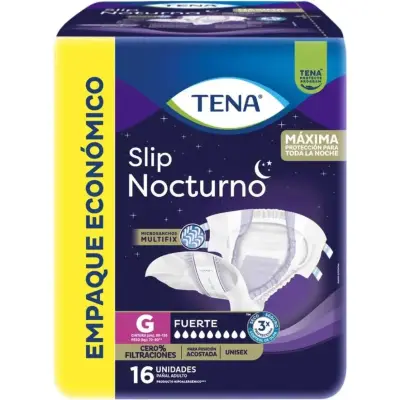 Pañal Nocturno Tena Slip Talla G x16