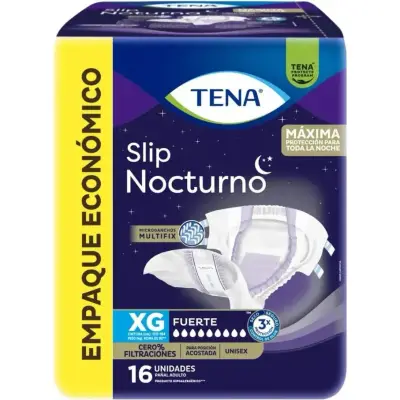 Pañal Nocturno Tena Slip Talla XG Paquete x16
