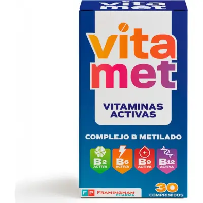 Vitamet Complejo B 30 Comprimidos