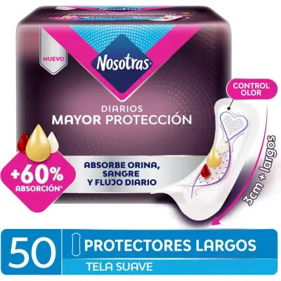 Protector Femenino Nosotras Multifluid 50 unidades