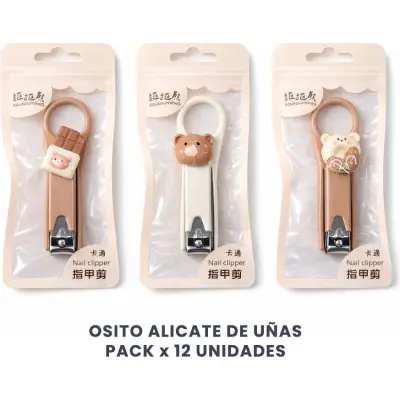 Alicate de Uñas Osito x12 Unidades
