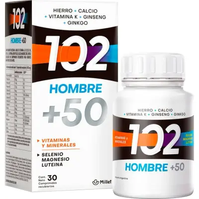 102 Hombre +50 Comprimidos x 30
