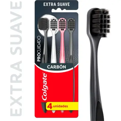 Cepillo de Dientes Colgate Procuid Charcoal Pack x4