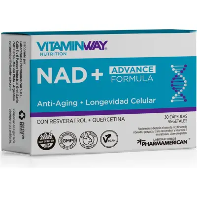Suplemento NAD+ Vitamway 30 cápsulas