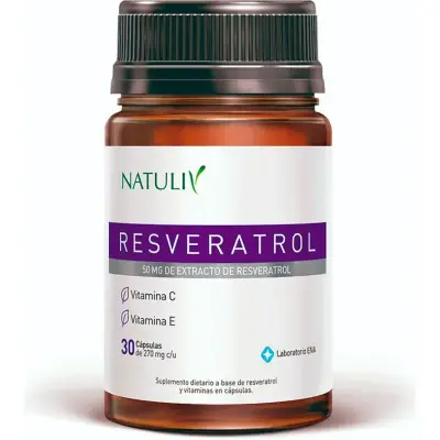 Resveratrol Natuliv 30 Cápsulas