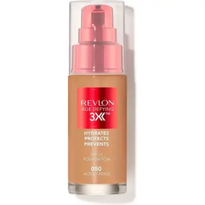 Base de Maquillaje Age Defying 3 en 1 Revlon Honey