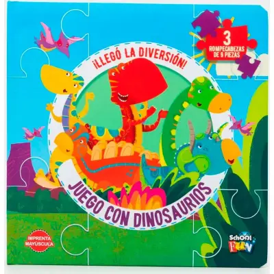 Libro Interactivo con Puzzle Dinosaurios