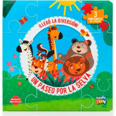 Libro con Puzzle Selva