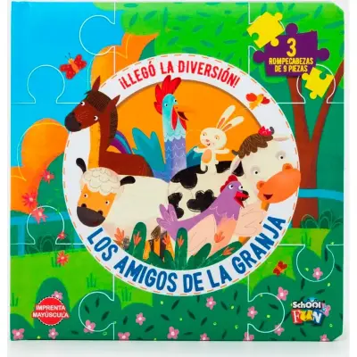 Libro con Puzzle Granja