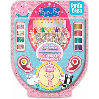 Libro Infantil Peppa Pig Pinta y Crea