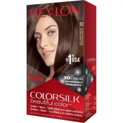 Tintura Capilar Revlon Colorsilk Kit Tono 33