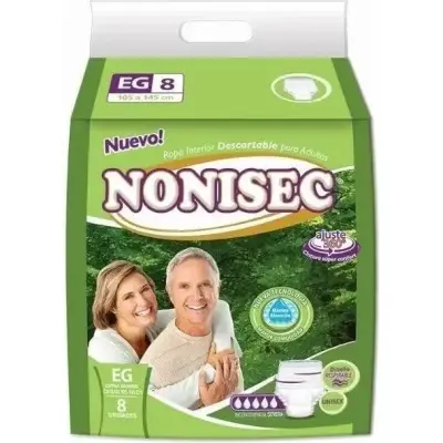 Pañal Nonisec Regular Talla XG x 8 unidades