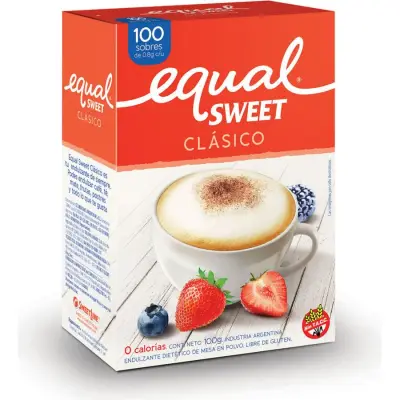 Edulcorante Equalsweet en Sobres x 100