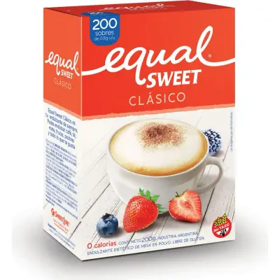 Edulcorante Equal Sweet en Sobres x 200