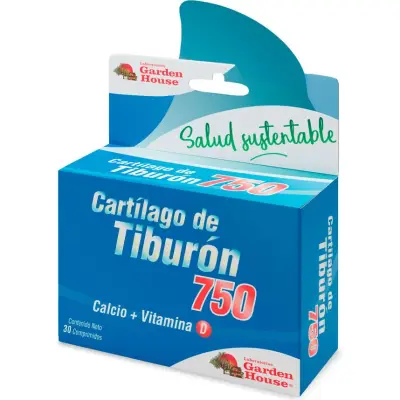 Suplemento Garden House Cartílago de Tiburón 750 mg x 30 cápsulas
