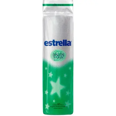 Discos de Algodón Estrella Redondos x80