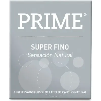 Preservativos Prime Súper Fino x 3
