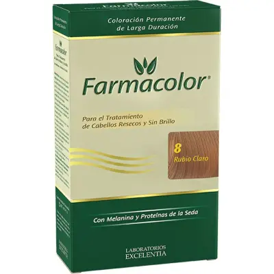Kit de Coloración Farmacolor Tono 8 Rubio Claro