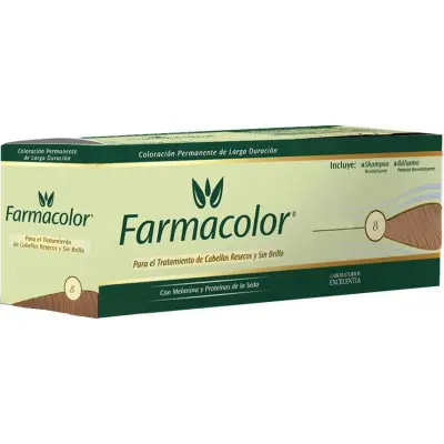 Tintura Capilar Farmacolor Tono 8 Rubio Claro