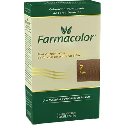 Kit de Coloración Farmacolor Tono 7 Rubio