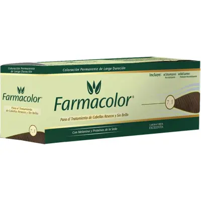 Tintura Capilar Farmacolor Tono 7.1 Rubio Ceniza