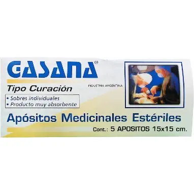 Apósito Quirúrgico Gasana 15x15 cm