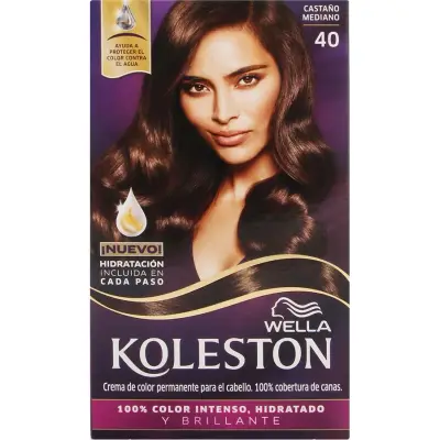 Kit de Coloración Koloston Tono 40 Castaño Mediano