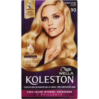 Kit de Coloración Koleston Tono 90 Rubio Extra Claro