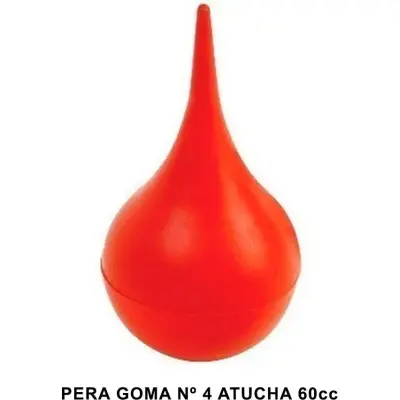 Pera de Goma para Enema N° 4 Atucha
