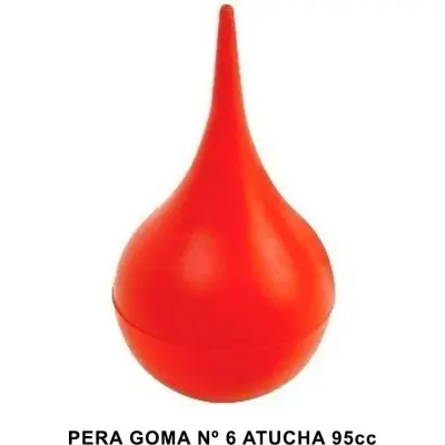 Pera de Goma para Enema Atucha N° 6