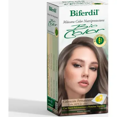 Coloración Capilar Biferdil Biocolor Tono 6.1