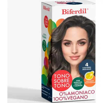 Kit de Coloración Capilar Biferdil Color Tono 4
