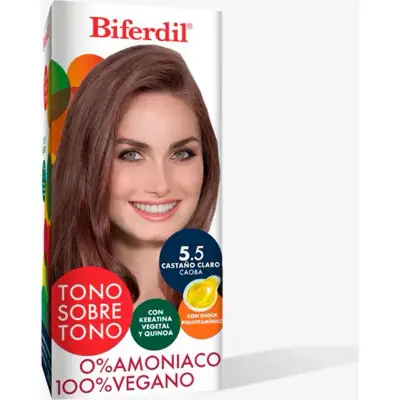 Kit de Coloración Capilar Biferdil Tono 5.5