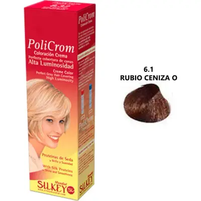 Coloración Capilar Silkey Policrom Tono 6.1 47 g